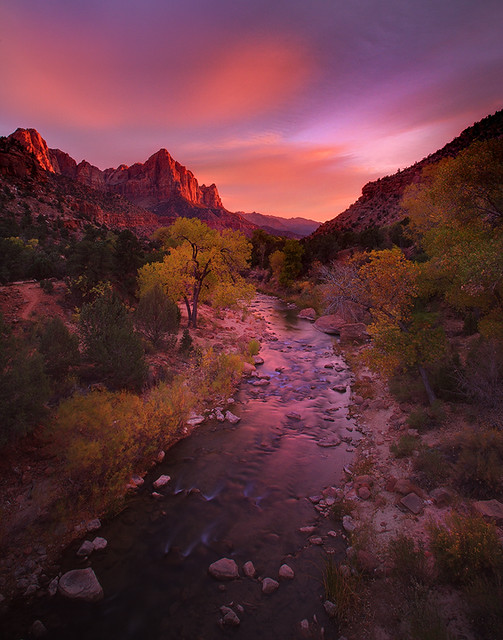 Zion National Park_The Watchmen by kevin mcneal