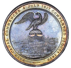 1825 Erie Canal Completion Medal Reverse