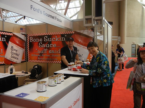 Pat Ford of Ford’s Gourmet Foods (left) met with Foreign Agricultural Service (FAS) Associate Administrator Janet Nuzum while exhibiting at the SIAL Canada food trade show May 13. (Photo courtesy of FAS)