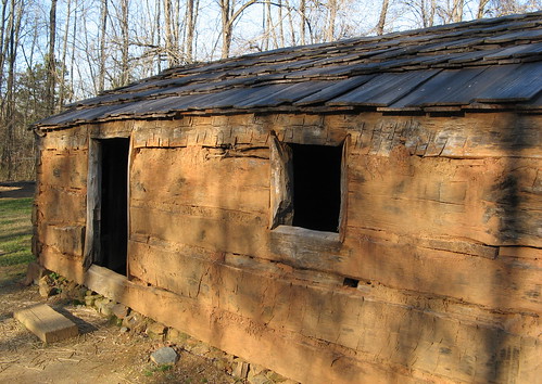 Replica of the first cabin they lived in