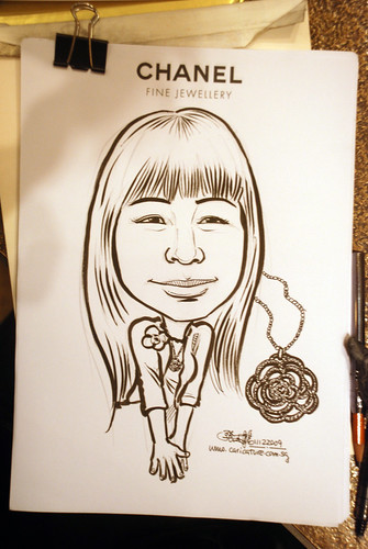 Caricature live sketching for Chanel Day 2 - 2