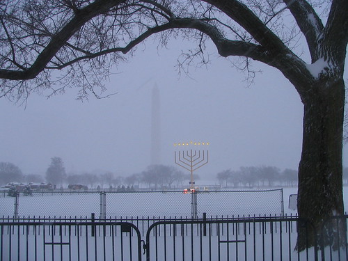 Menorah and Washington Monument