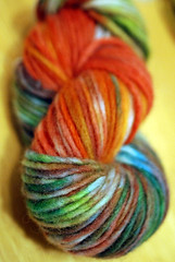 crock pot dyed yarn!
