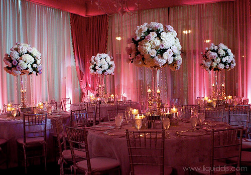 wedding table decorations coral and lavender