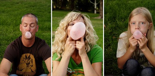 bubble gum collage
