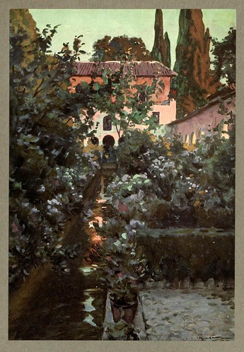 016- El Generalife-An artista in Spain 1914- Michael Arthur C.