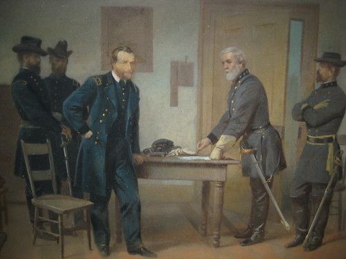 robert e lee surrender at appomattox court house. General Robert E. Lee