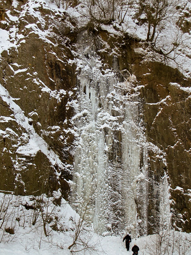The Skåne ice testpice Järnvägsfossen WI6