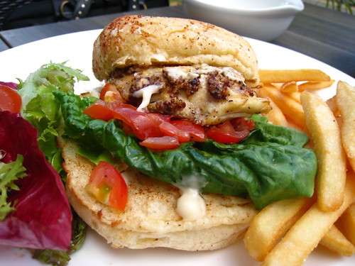Grilled Codfish Burger, mildly deconstructed (Swiss Grill @ Coronation Plaza)