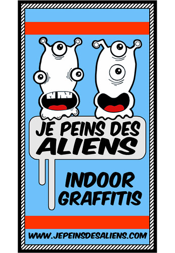 Flyer "Je Peins Des Aliens", collection du mois de mai