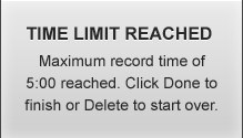 Screenr - Time Limit Reached