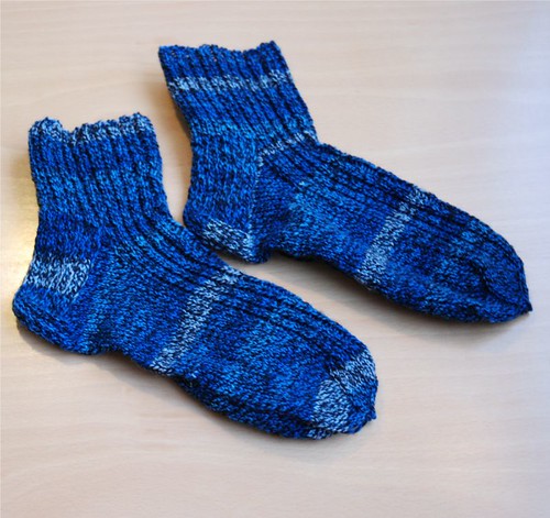 Blue socks for my DH