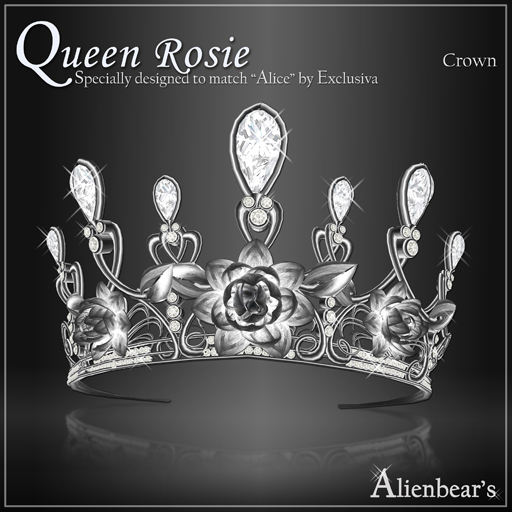 Queen Rosie Dark Crown white