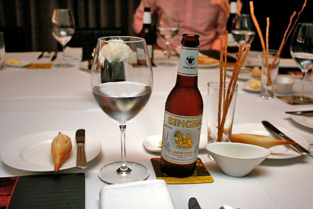 Can you picture Singha Beer at a fine-dining establishment?
