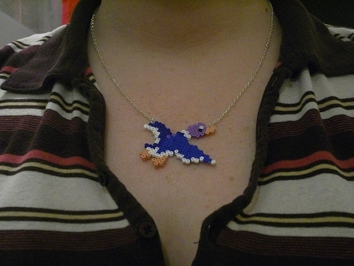 blue duck necklace