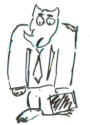 366 Cartoons - 342 - Rhino Businessman