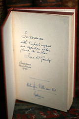 Author inscription on front free endpaper