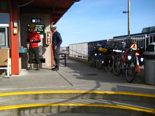 Paying at the Ferry. Photo by Andre.