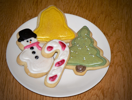 christmas cookies snowman candycane bell tree sugar cookies