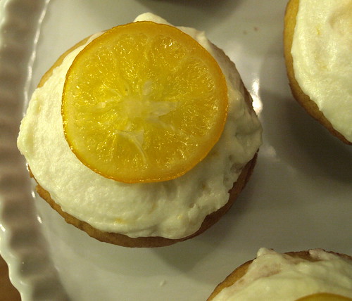 candied lemon cupcake
