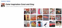 FauxDonna's Color Inspirations Coral and Gray Gallery