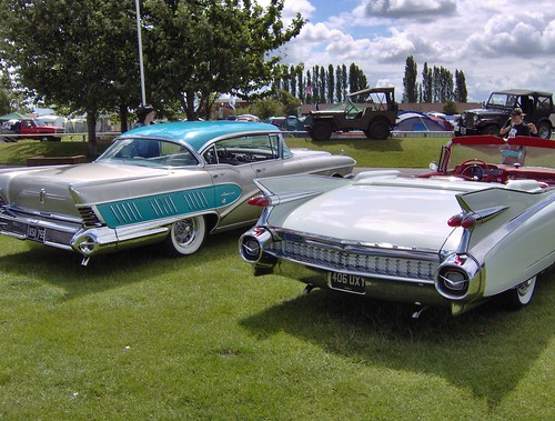 1958 Buick Super Riviera Coupe. 1959 Cadillac and 1958 Buick