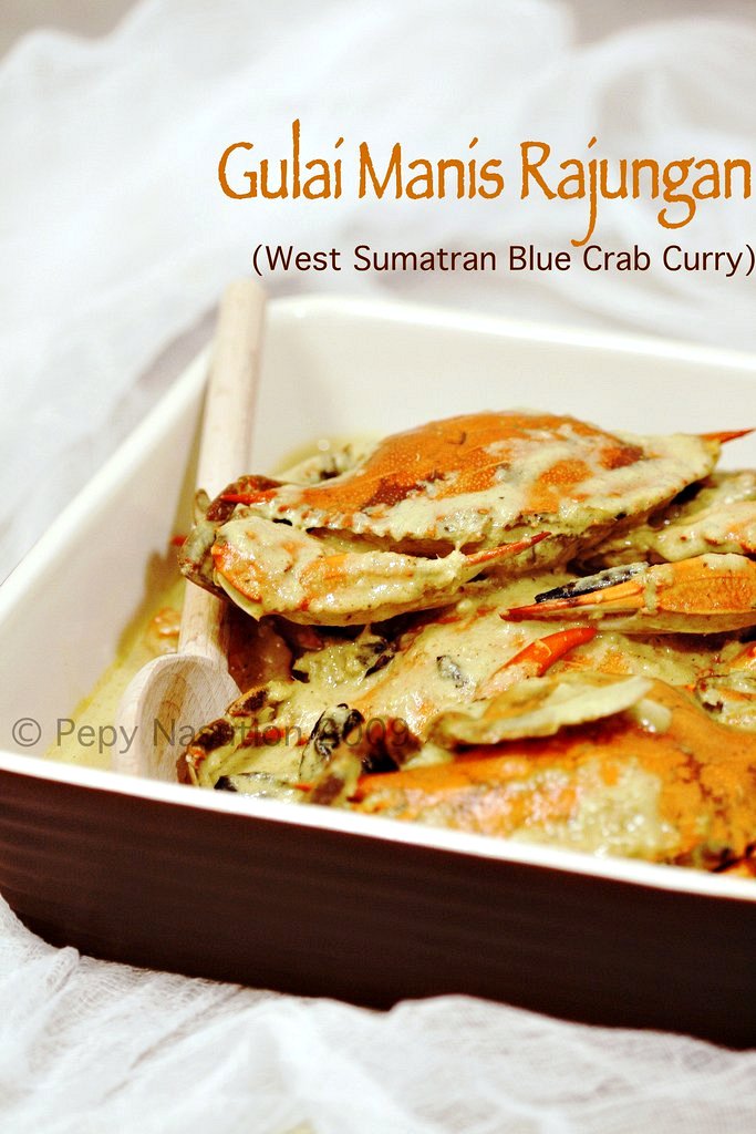 Gulai Manis Rajungan - West Sumatran Blue Crab Curry