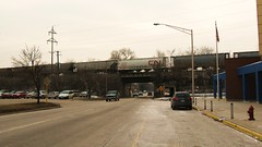 Westbound Canadian National Railroad freight train. Berwyn Illinois. Febuary 2010.