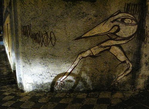 Bike shadow + street art, Curitiba