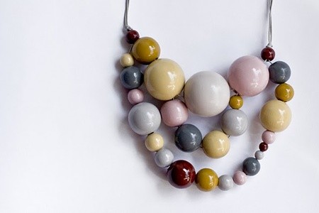 wooden beaded necklaces. wooden bead necklace