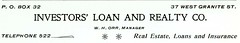 Investors' Loan and Realty Co., Butte, Montana...
