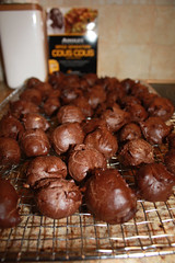 Cooked Chocolate Choux Puffs (Photo by Frances Wright)
