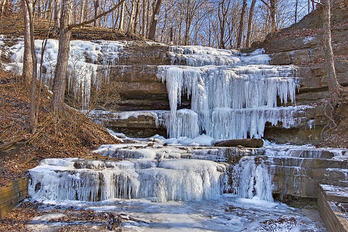 Dripping Springs, at Creve Coeur Lake, in Maryland Heights, Missouri, USA - 4