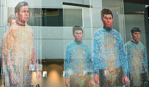 Spock, Kirk and McCoy: Beaming-In (In-Between), sculpture by Devorah Sperber, Microsoft, Studio D, Redmond, Washington, USA by Wonderlane