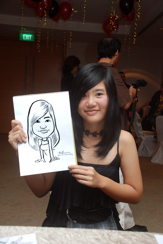 caricature live sketching for birthday party 220110 - 13