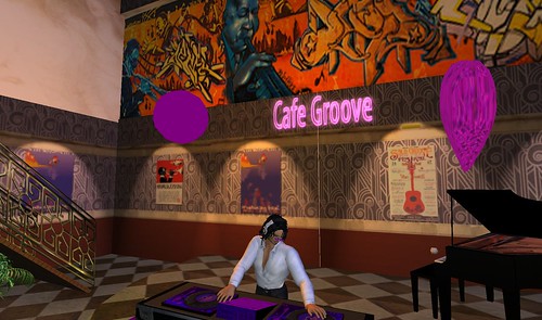 cafe groove party in second life