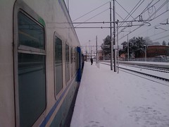 Treno fermo alla Stazione di Zagarolo