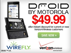 Wirefly: DROID by Motorola from Verizon Wireless