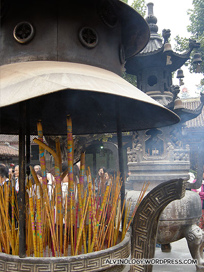 Giant incense urn