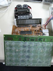 Image of the parts of an adding machine