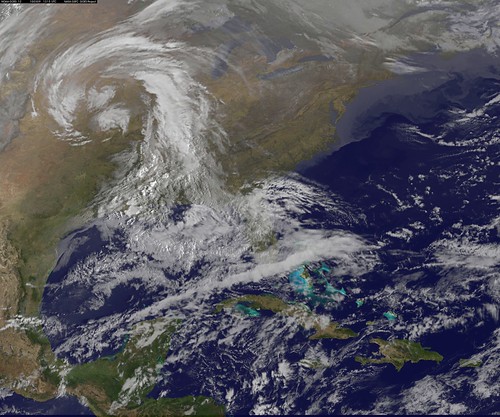 GOES US East Coast View March 9, 2010