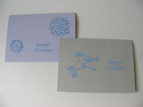 Birthday stamped cards
