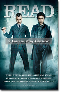Sherlock Holmes READ Poster with Jude Law and Robert Downey, Jr. by ALA staff