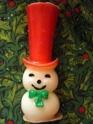 Gurley Snowman Candle