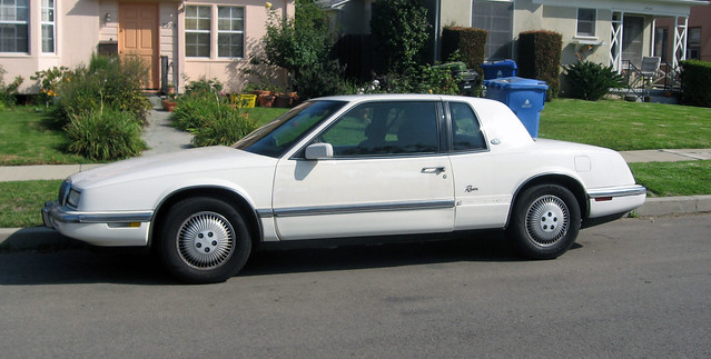 white cars losangeles buick riviera 1992 coupe personalluxurycar ebody