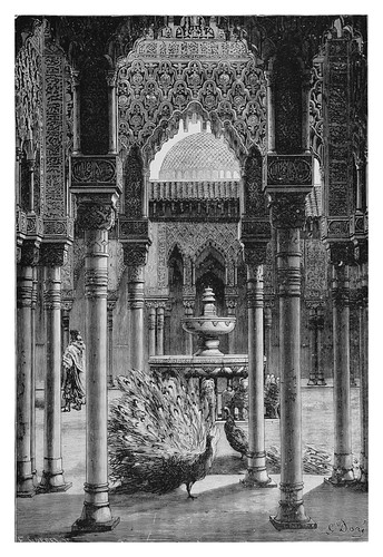 048-Patio de los leones-La Alhambra de Granada-Spain (1881)- Doré Gustave