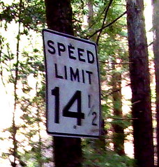 Speed Limit 14.5 MPH