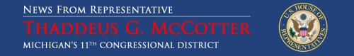 banner to promote Michigan Representative Thaddeus McCotter