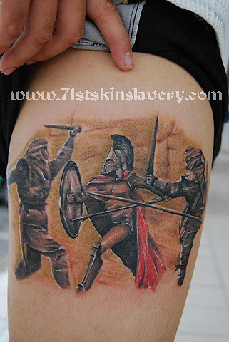300 spartan tattoo. www.71stskinslavery.com