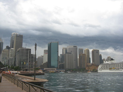 View back from the Opera House